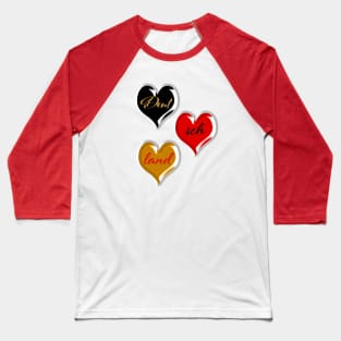 Germany Hearts - Deutsche Herzen Baseball T-Shirt